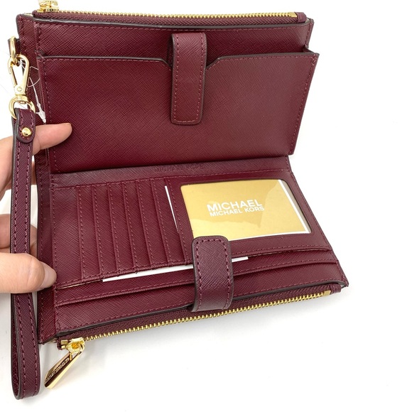 NWT Large Double Zip Wristlet - Picture 4 of 5